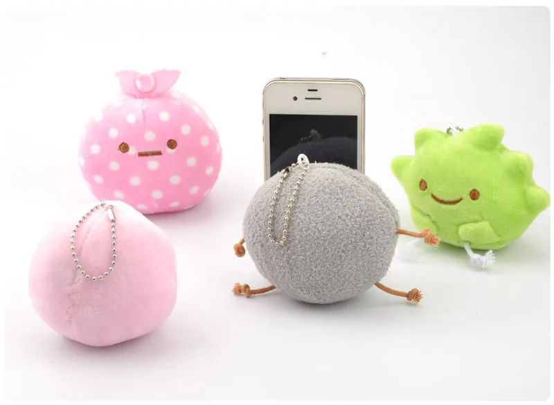 Kawaii Sumikko Gurashi Plush Toys Keychain New Japan Anime Cartoon San-X Corner Bio Soft Stuffed Dolls Pendants 10pcslot 9cm (12)