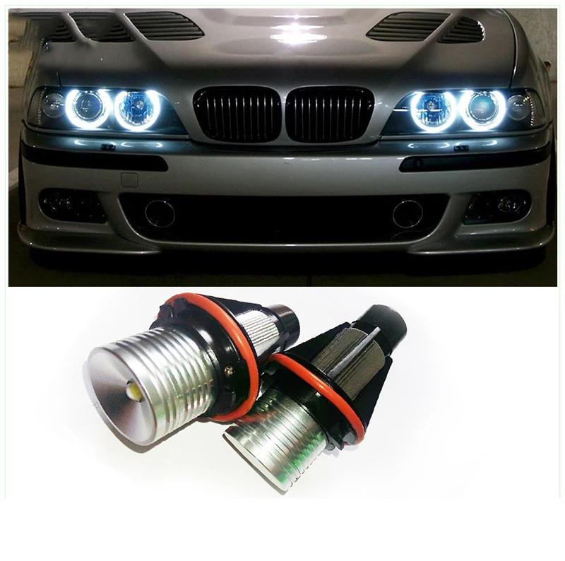 Кольцевая Светодиодная лампа Canbus для BMW E39 E53 E60 E61 E63 E64 E65 E66 E83 E87 X3 X5 10 Вт | Автомобили