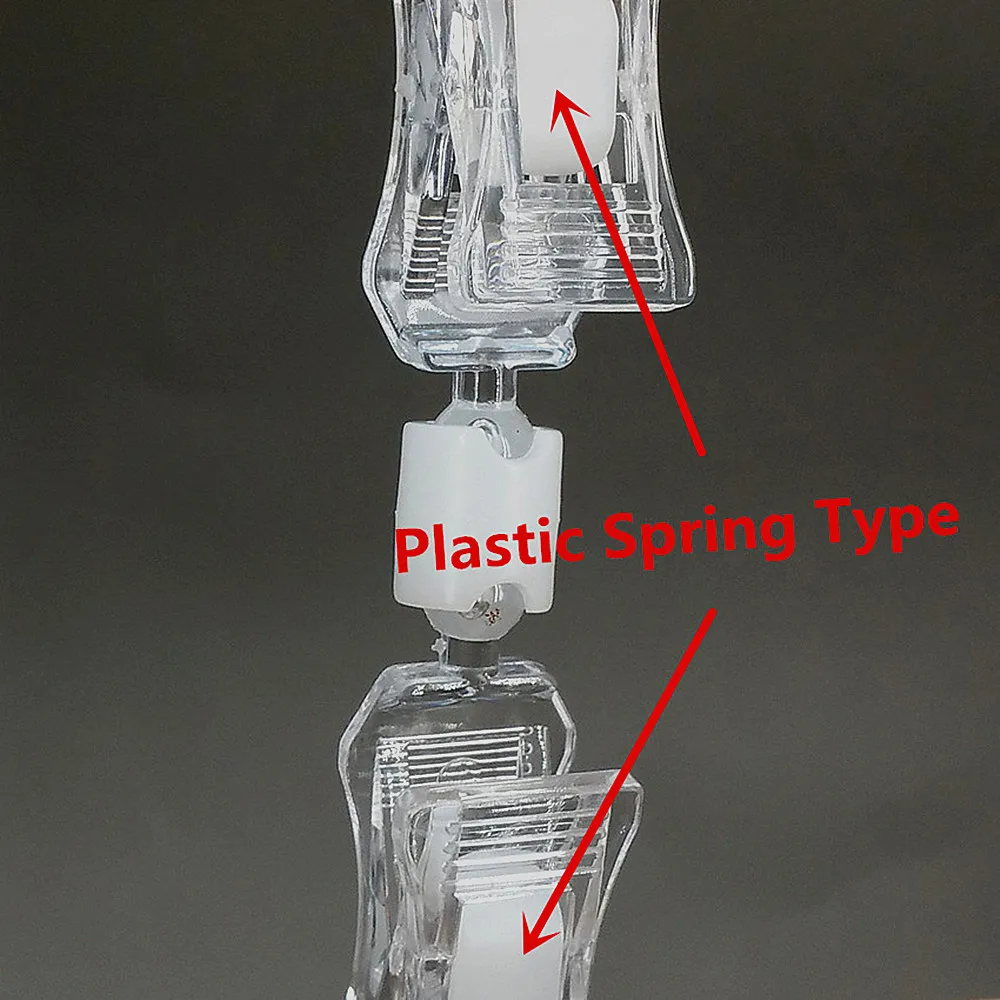 Прозрачные пластиковые товары знак Бумага Памятка держатель для карт дисплей поп знаки клип поворотный двойной продвижение зажимы хорошее качество 30 шт