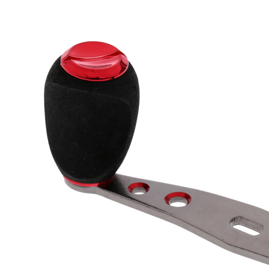 Nonslip Grip EVA Knob Fishing Reel Handle for Baitcasting Aluminum Alloy Reel Crank Accessory Bait Casting Handle Screws