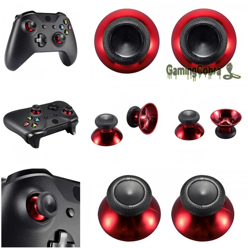 2 шт хромированные аналоговые колпачки Thumbsticks для Xbox One X/для Xbox One S/для Xbox One Elite/для Xbox One Стандартный контроллер