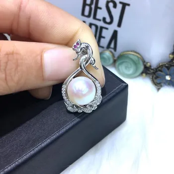 

Shining Silver Pendant Setting Mounting Pendant Findings and Component for Oyster Akoya Edison Pearls Corals Jade Stones Beads