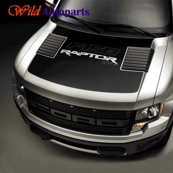 Black Large Auto Styling Front Head Hood Engine SV...