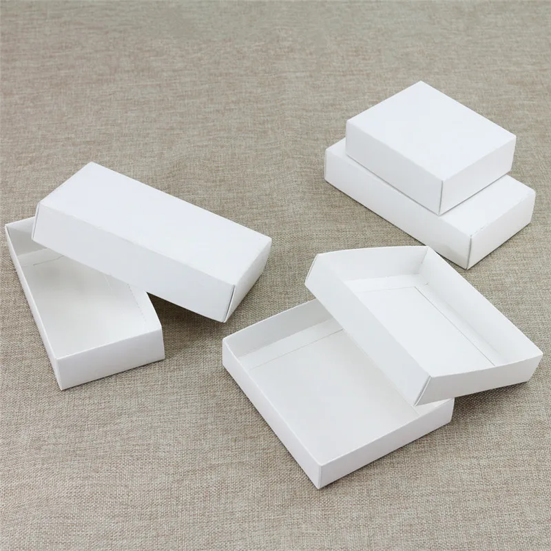 100pcs-10-sizes-Kraft-black-white-gift-packaging-box-kraft-blank-carton-paper-gift-paper-box