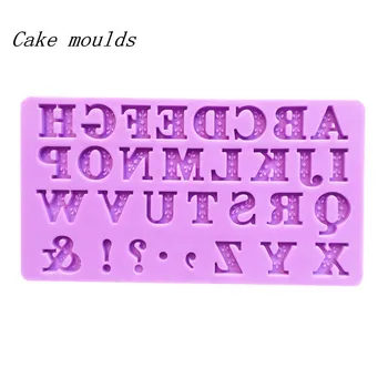 

Wholesale Silicone mold K258 Mini Capital letters symbols shape Decoration Fondant cake mould Baking mold