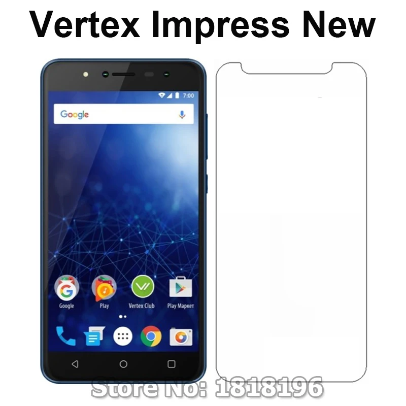 

Tempered Glass for Vertex Impress New Film Explosion-proof 9H Protective Smartphone Screen Protector for Vertex Impress New 5.0