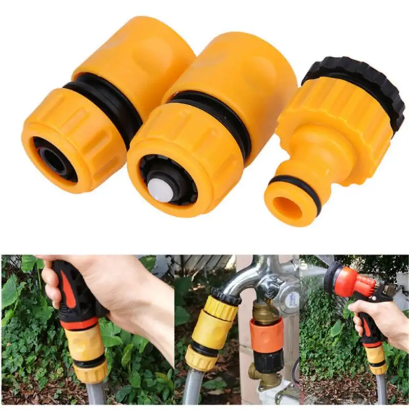 MagiDeal Outdoor Garden Spray Hose Nozzle Set Tap Fitting Connector Adaptor Hose Pipe Watering Tool