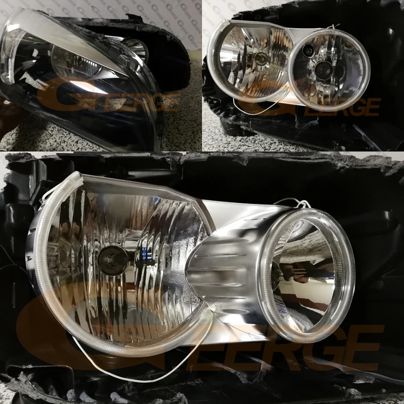 BMW X1 E84 2010-2014 Halogen headlight ccfl angel eyes kit (3)
