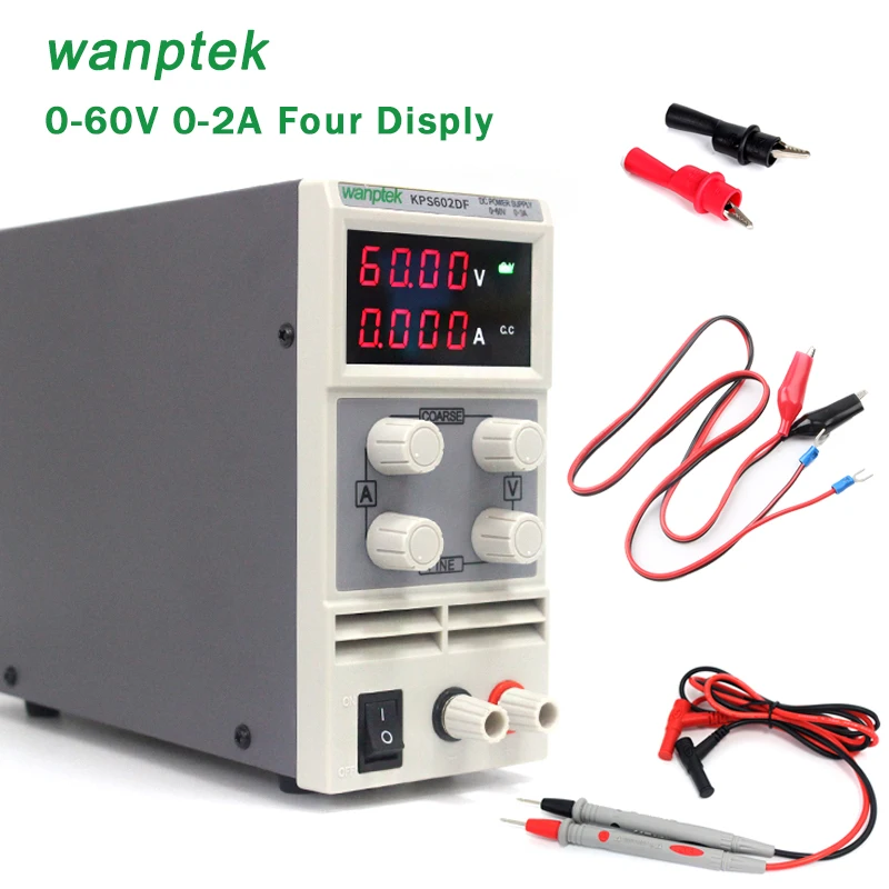 

High stabilizers KPS602DF Voltage regulator digital power 0.01V/0.001A Switching DC mini Power supply Adjustable Laboratory