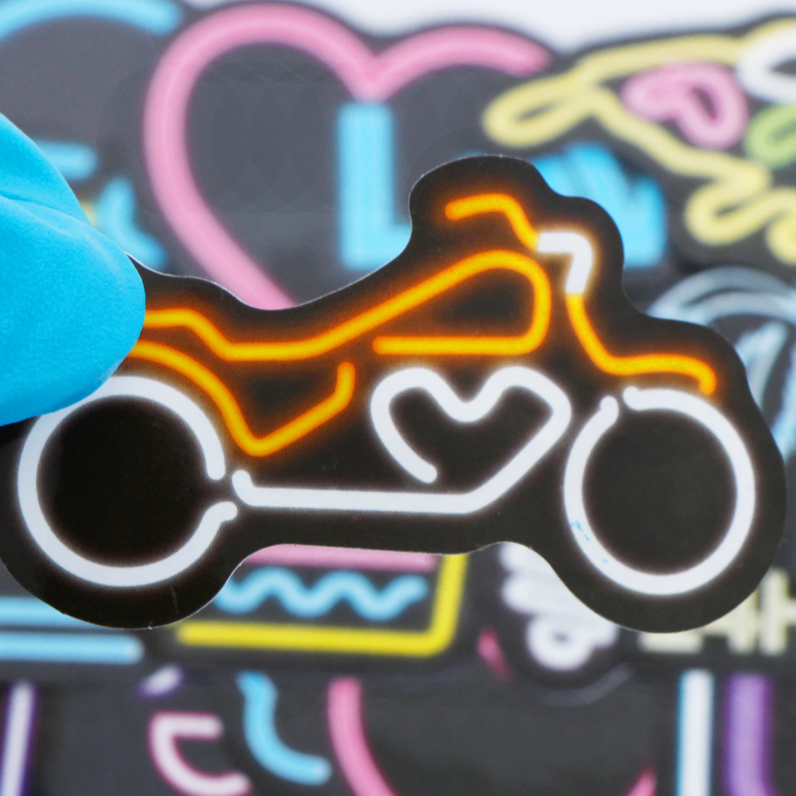 50 шт. милые неоновые палочки игрушки для ребенка наклейка «Путешествие» для ребенка DIY чемодан портфель для ноутбука Автомобиль Мотоцикл