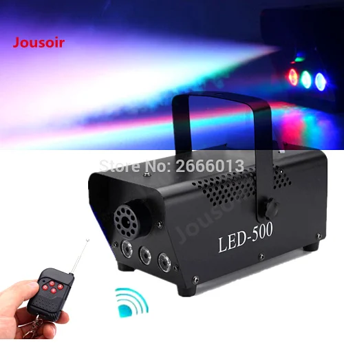 

500W LED FoggerWrieless Remote Control Smoke Machine With RGB LED Lights500W LED Fog Machine For KTV Home PartyDJEquipments CD15