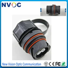 ODVA LC DX волоконно-оптический адаптер, IP67 ODVA-LC переборка адаптер С Пылезащитным колпачком, открытый IP65/IP67 LC оптический Волоконно-оптический водонепроницаемый разъем