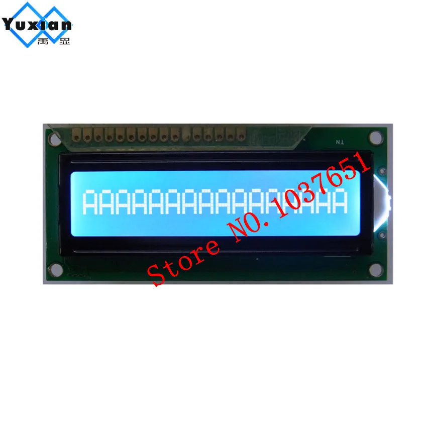 

LCD panel 1601 16x1 161 1601A lcd display module blue Compatibel SPLC780D HD44780 WH1601A AC161A SCS01601C0