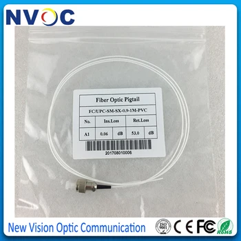 

50Pcs/Lot,1.5Meter 0.9mm PVC Jacket SM SX FC UPC Fiber Optic Pigtail,FC/UPC Single mode Simplex Fiber Pigtail/Jumpler Cable