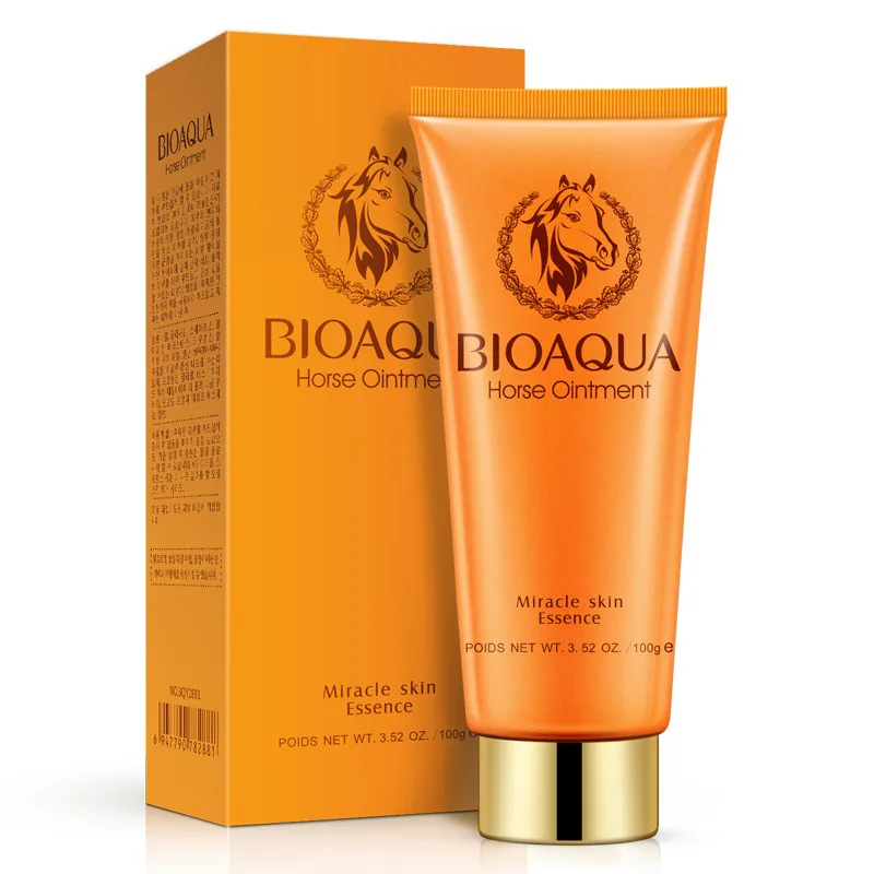 

BIOAQUA Horse Ointment Facial Cleanser Rich Foaming Moisturizing Hydrating Whitening Shrink Pores Face Cleanser