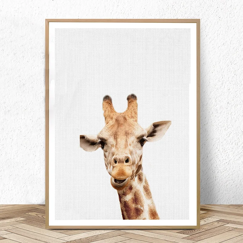 Nursery Wall Art Baby Zebra Animal Print Room Canvas Painting Posters and Prints African Kids Bedroom Decoration|Рисование и