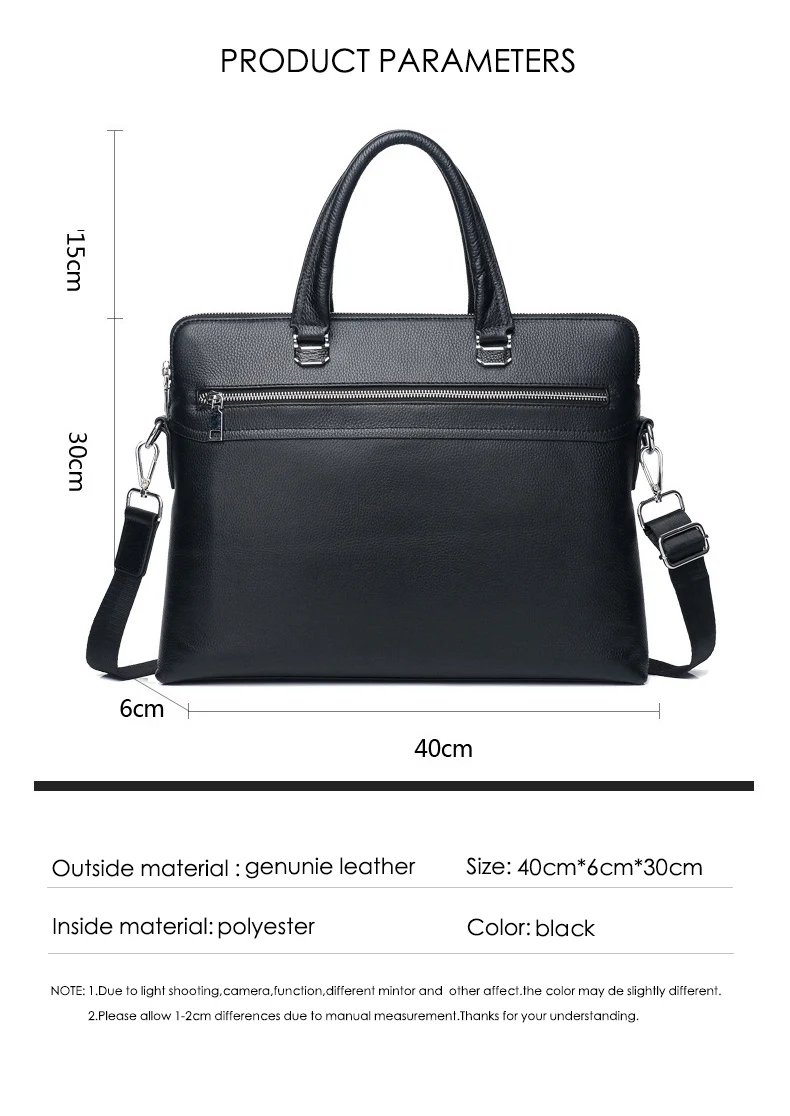 Sanqiandu мода двойной молнии Бизнес Для мужчин Портфели сумка известный бренд телячья кожа сумка для ноутбука Повседневное человек сумка