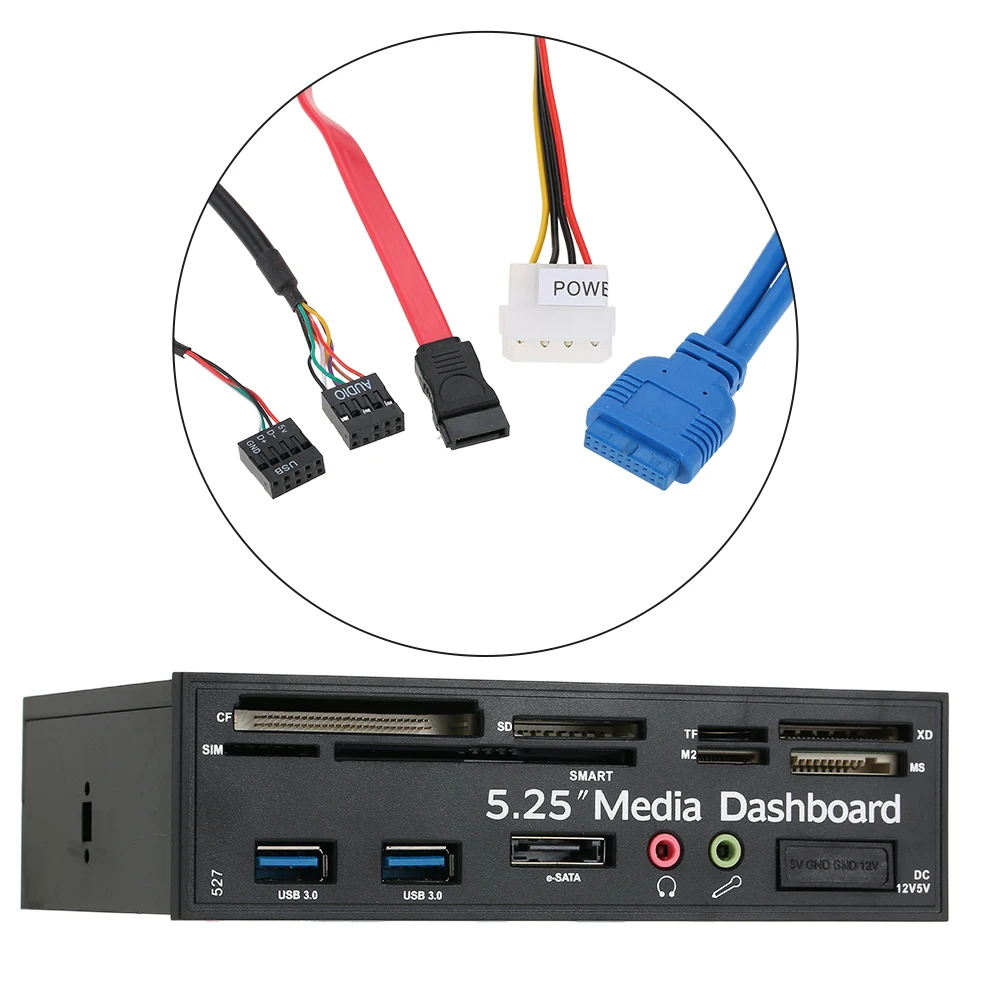 Многофункциональный концентратор USB 3 0 устройство для чтения карт SD MS CF TF M2 MMC|media