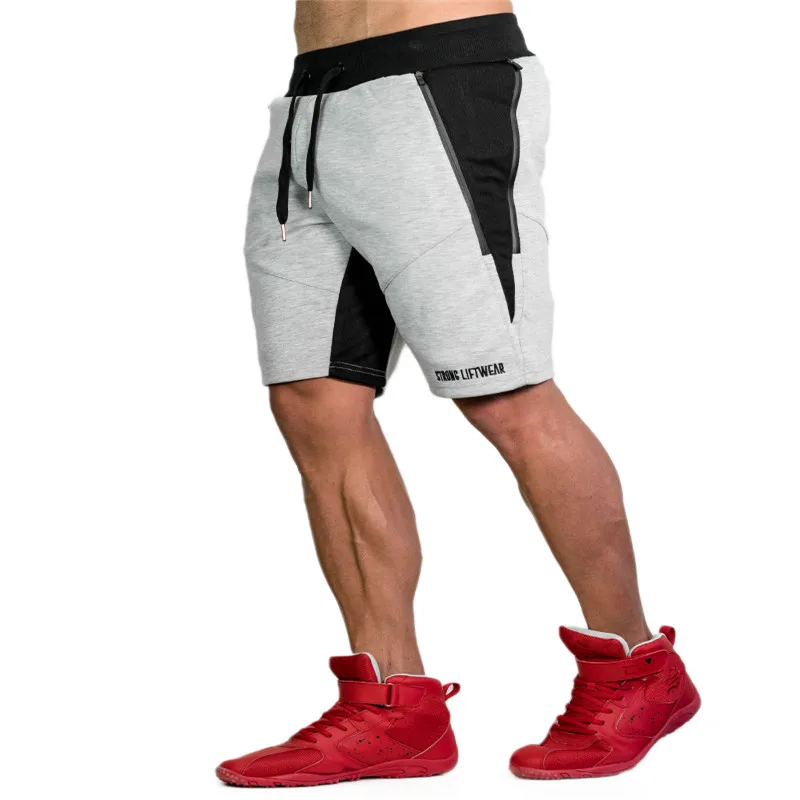 

2018 Men cotton shorts Calf-Length Gyms Casual Joggers Workout Brand Sporting Fitness Bodybuilding 3D Short Pants