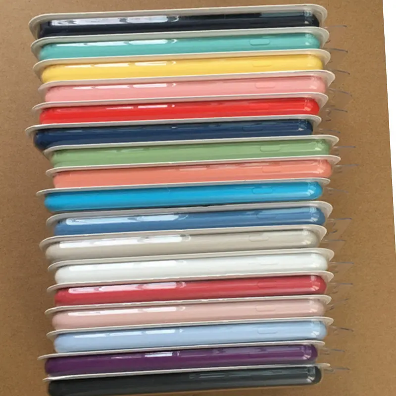 

75Pcs/lot Silicone Case For iPhone i5 SE 6 6s 7 8 plus iX XS XR XS MAX Phone Cover case with Packaging