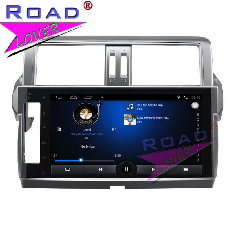 Discount TOPNAVI Android 6.0 2G+32GB 10.1" Car Media Center Player For Toyota Prado 2014 Stereo GPS Navigation NO DVD Two Din Video MP4 4