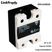 RM1A40D50 50A DC AC Solid State Relay,Output:42-440VAC Input:5V 12V 24V DC SSR Relay,Soft Starting Voltage Relay Switch Board RM1A40D50 50A DC AC Solid State Relay,Output:42-440VAC Input:5V 12V 24V DC SSR Relay,Soft Starting Voltage Relay Switch Board