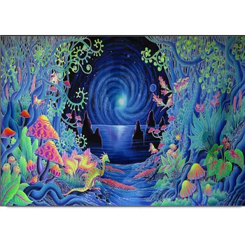 

Mushroom Fantasy Dark Forest Glow full square DIY Diamond Painting Cross Stitch Embroidery Rhinestone Full round Stone mosaic