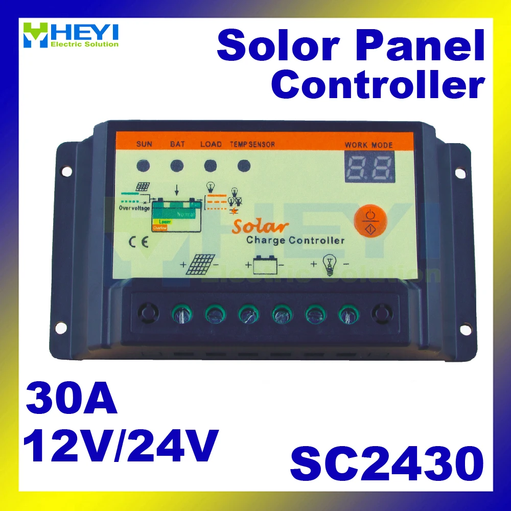 SC2430 Universal solar controller with External temperature sensor 12V