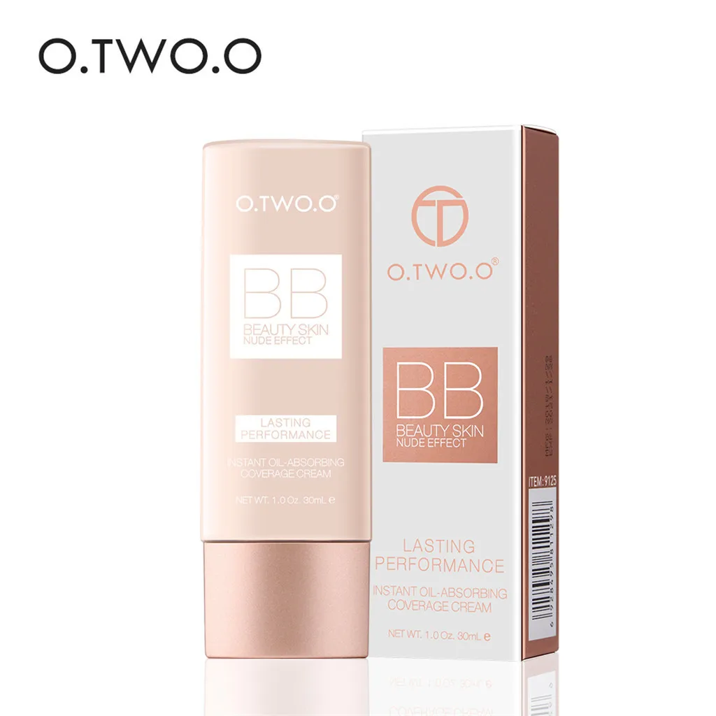 O. TWO. O легкий BB крем 4 цвета стойкий увлажняющий консилер эффект телесного цвета основа для макияжа мгновенное Впитывающее масло покрытие