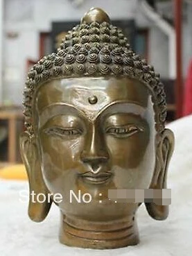 

Fast shipping China folk Culture Temple bronze statue Shakyamuni Tathagata Buddha statue