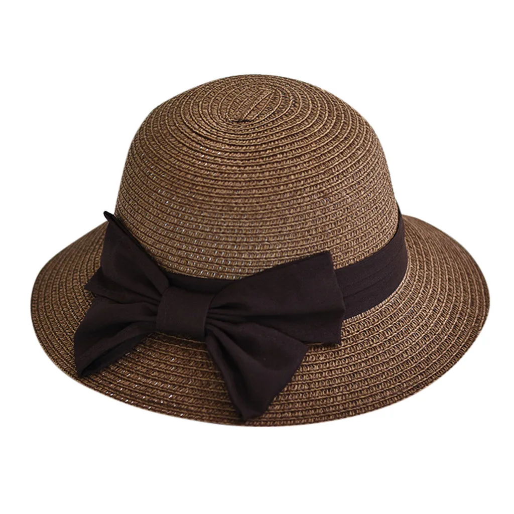 JAYCOSIN ведро шляпа Женская Повседневная одноцветная широкополый Складной Соломенная пляжная шляпа летняя женская Солнцезащитная шляпа