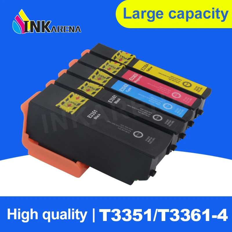 

5 Color T33 33XL T3351 Ink Cartridge Compatible For Epson Expression Premium XP-530 XP-630 XP-635 XP-640 XP-830 XP-900 Printer