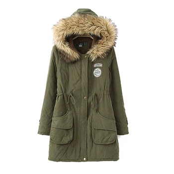 

Parkas Female Women Winter Thicken Coat Fashion Cotton Winter Jackets Womens Outwear Overcoat Parkas Casaco Feminino