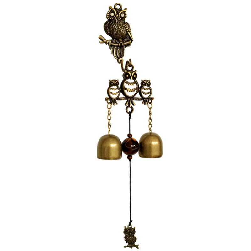 

Home Decor Owl Shopkeepers Entrance Wind Chime Lightweight Unique Hanging Doorbell J2Y