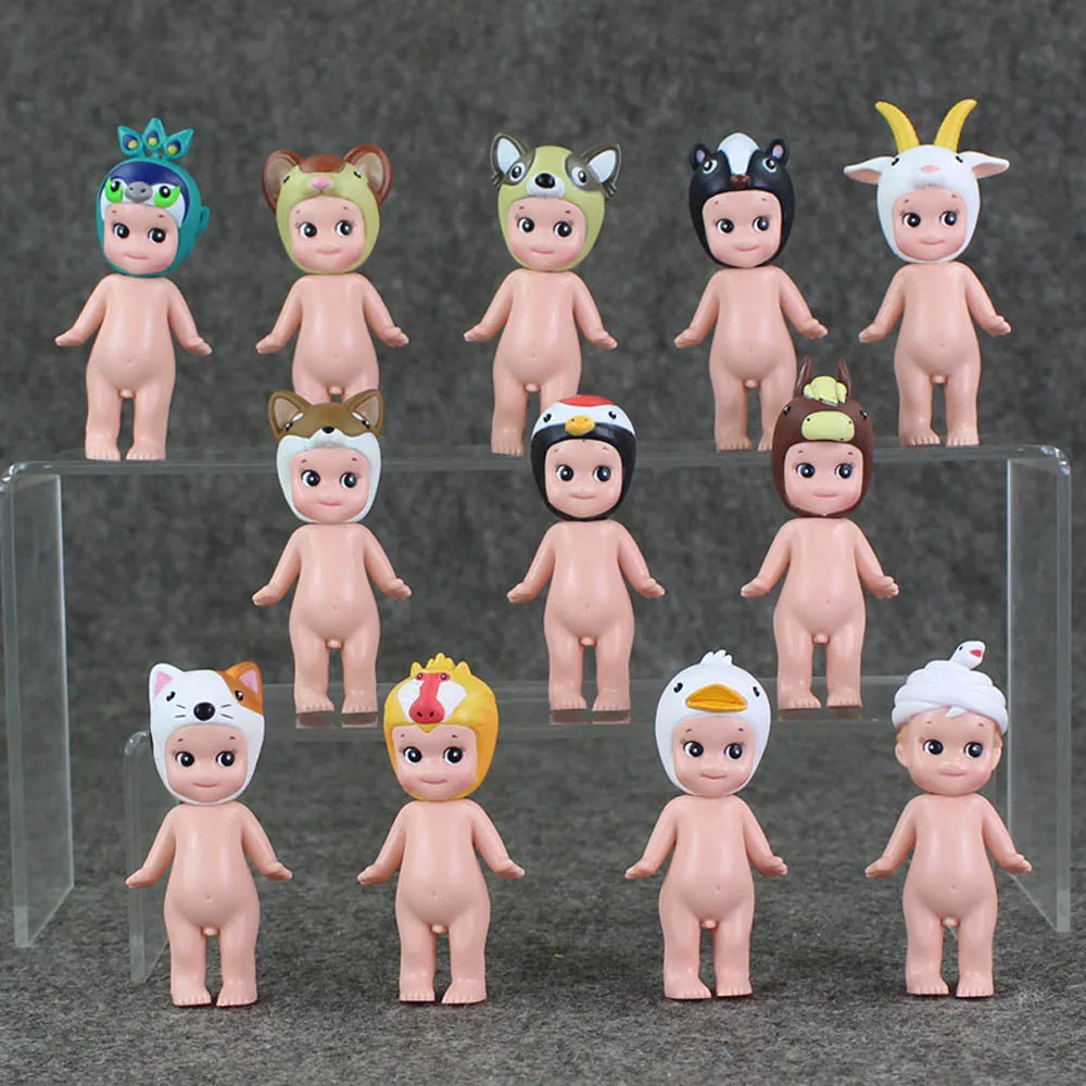 

8cm 12pcs/lot New Mini Sonny Angel PVC Toy Figure Model Doll 2 Styles Kewpie Doll Figure Model Toy Gifts