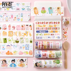 24 шт./лот Японские закуски магазин серии украшения бумага маскирования клейкие ленты Васи клейкие ленты