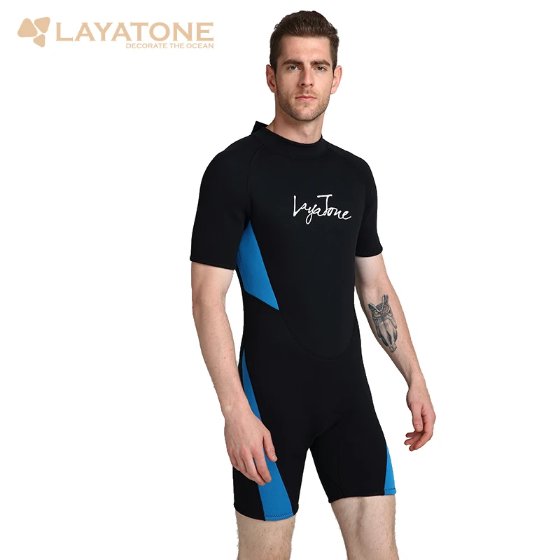 Layatone بذلة الرجال 3 مللي متر النيوبرين قليل الغوص دعوى Fullbody ملابس السباحة قطعة واحدة النساء تصفح ملابس الغوص بدلة غطس
