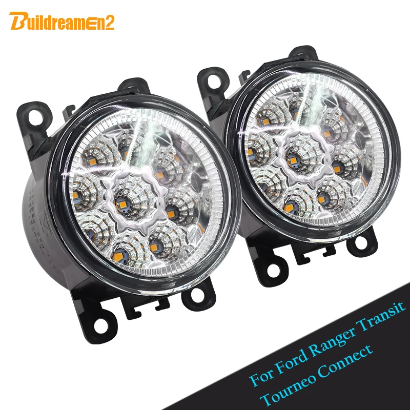 

Buildreamen2 H8 H11 Car LED Light Lamp Fog Light DRL Daytime Running Light 12V 1 Pair For Ford Ranger Tourneo Connect Transit