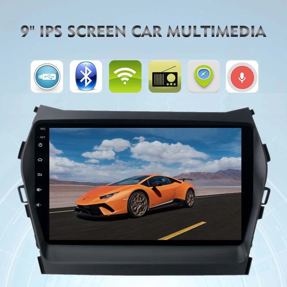 Perfect Car Multimedia Din Android 9.0 GPS for Hyundai IX45 Santa Fe Auto-radio For Hyundai Santa fe IX45 head unit 4Gb+32Gb 8-Core 1 Perfect Car Multimedia Din Android 9.0 GPS for Hyundai IX45 Santa Fe Auto-radio For Hyundai Santa fe IX45 head unit 4Gb+32Gb 8-Core 1