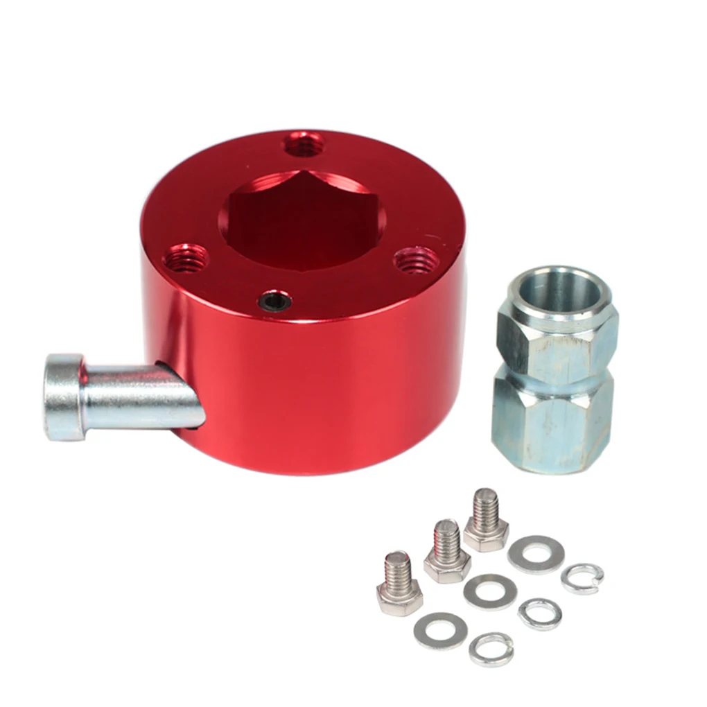 

2019 Car Steering Wheel Quick Release Disconnect Hub 360 Degree Pull Ring 3/4" Shaft Size Aluminum Accessories