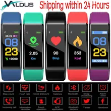 Valdus 115 PLUS Sport Sensible Band Wristbands Bluetooth Health Tracker Blood Strain Monitor Coronary heart Price Smartband Bracelet