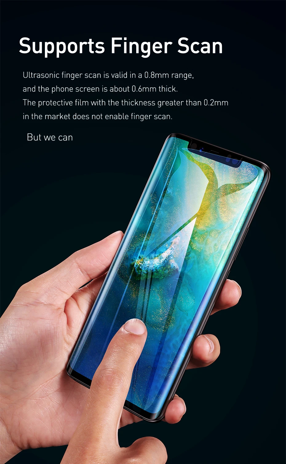 Защитная пленка Baseus 2 шт. для huawei mate 30 Pro, закаленное стекло 0,15 ММ, передняя крышка, защитное стекло, пленка для huawei mate 30Pro