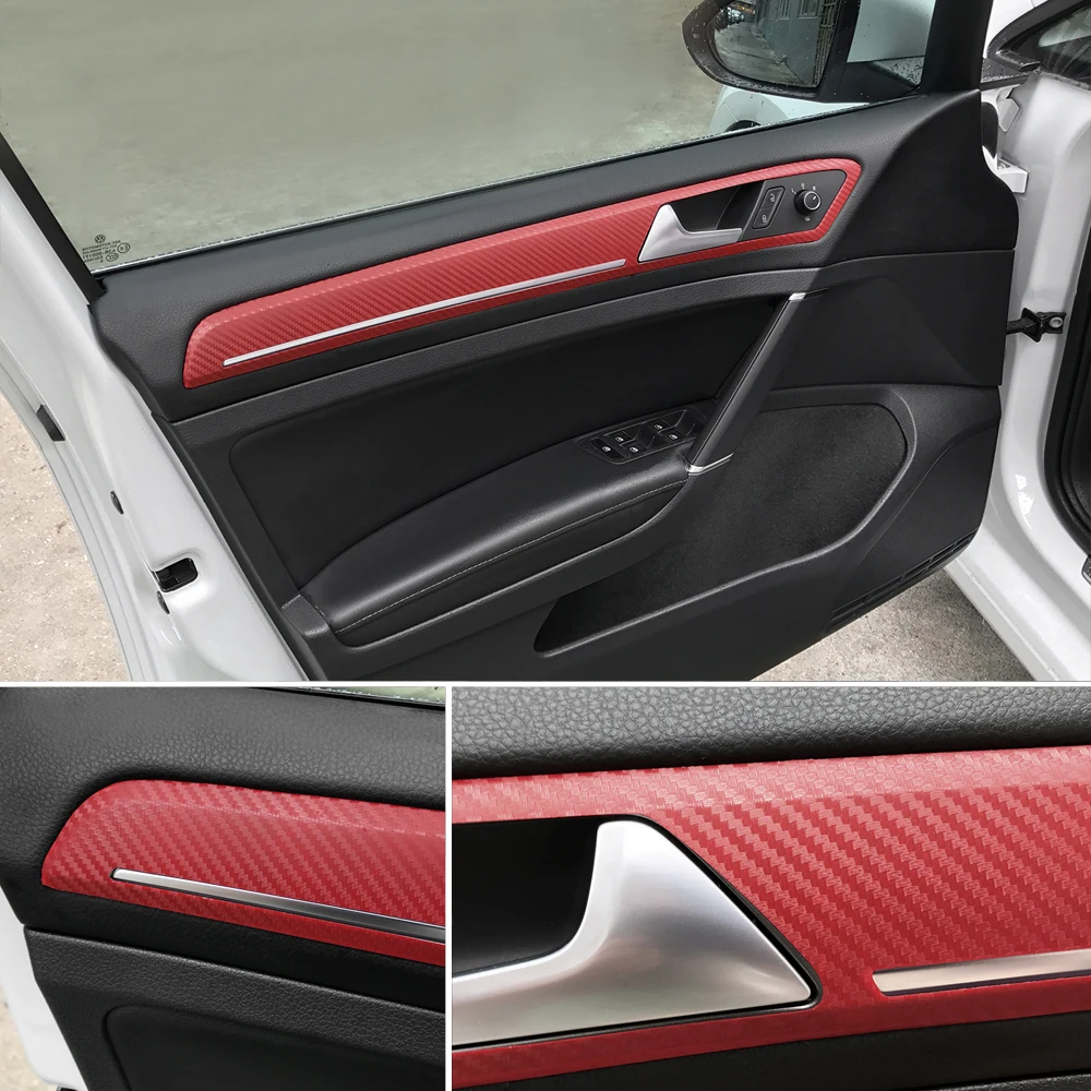  50cm wide 3D Carbon Fiber Vinyl Film 3M Car Stickers Waterproof DIY Auto Vehicle Motorcycle Car Sty
