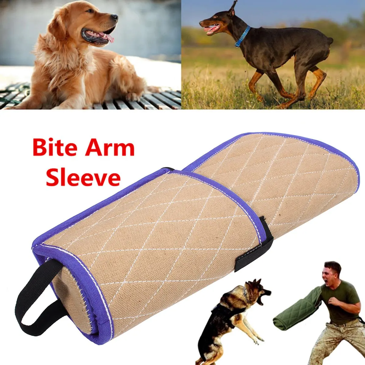 Дрессировка для собак, утолщенный защитный рукав с деревянной ручкой для молодых малинусов, дрессировка для собак, Питбуль, немецкий