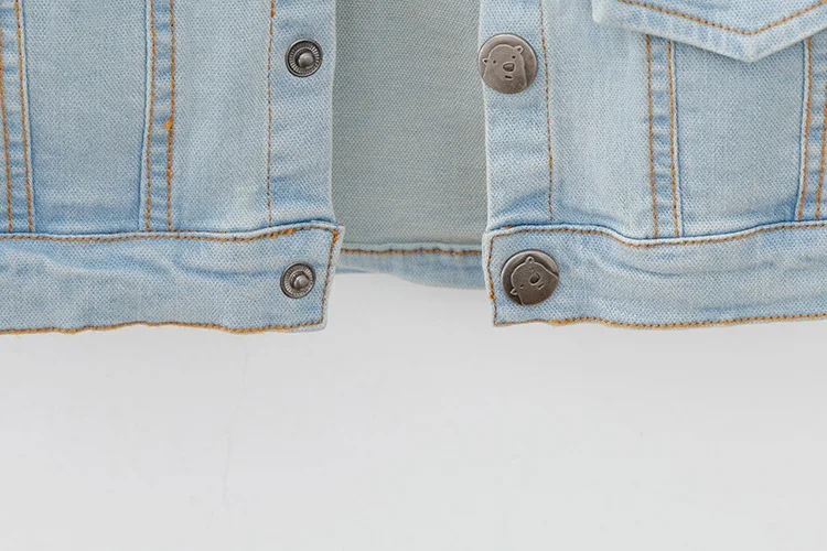 baby girls denim jackets coats spring autumn kids jeans coat children outerwear infant girl cartoon rabbit outerwear coats (15)