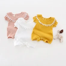 Hot 2017 European America Style infant Girl tassel Overalls Baby Girl Clothings 0 to 18m Toddler