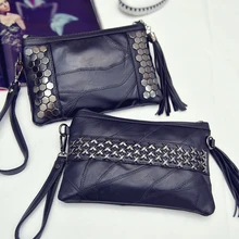 Candice’s Fashion Rivet Leather Clutch Women Rock Crossboday Casual Messenger Female New Brand Envelope Handbags Bag