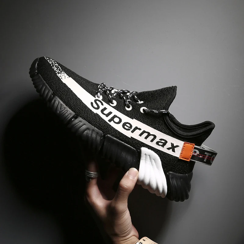 Ceny Męskie buty do biegania swobodna koronka up moda oddychające buty sportowe Jogging oddychające mieszane kolor miękkie obuwie trener trampki