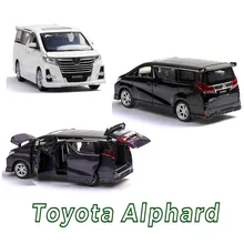 Высокая simitation 1:32 Toyota Alphard модель многофункционального транспортного средства сплав отступить модель автомобиля 4 открыть дверь со звуком Свет Детские игрушки