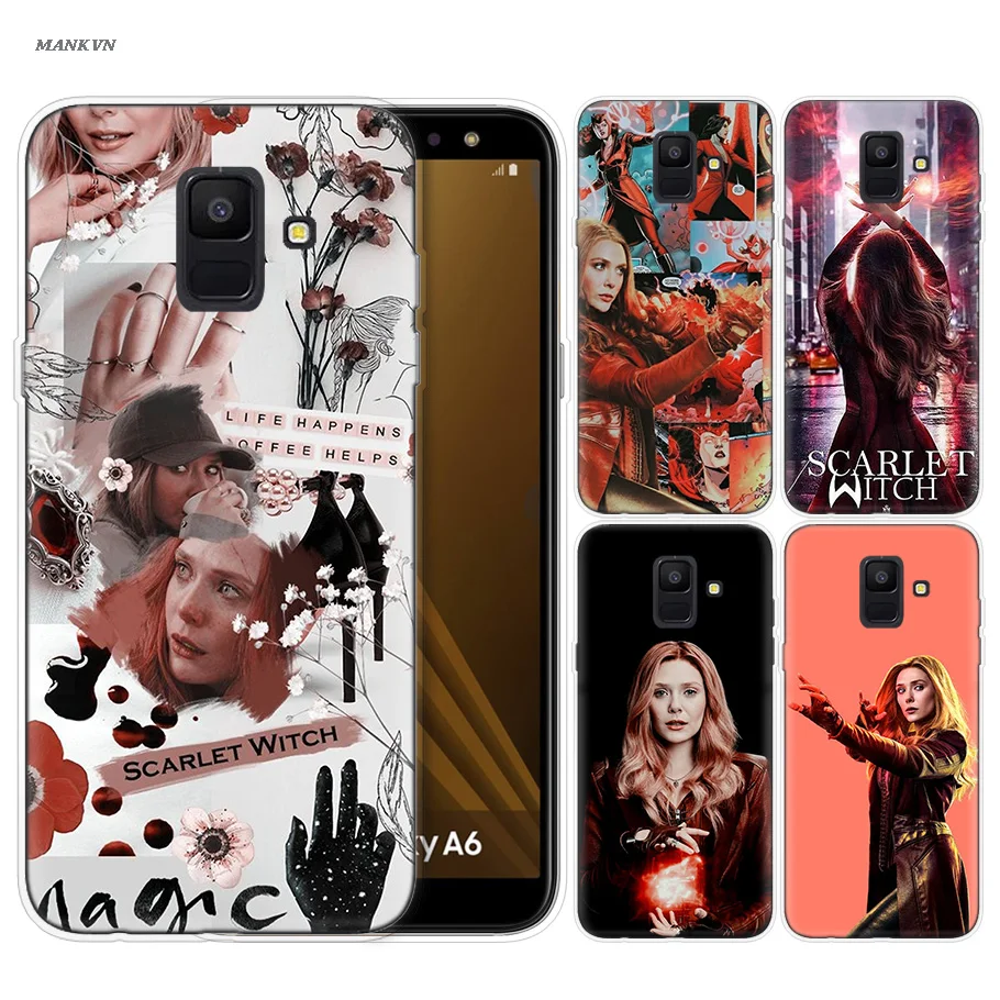 

Scarlet Witch Pattern Case Cover for Samsung Galaxy A20e A80 A70 A60 A50 A40 A30 A20 A10 A9 A7 A8 A6 Plus 2018 Note 8 9 Fundas